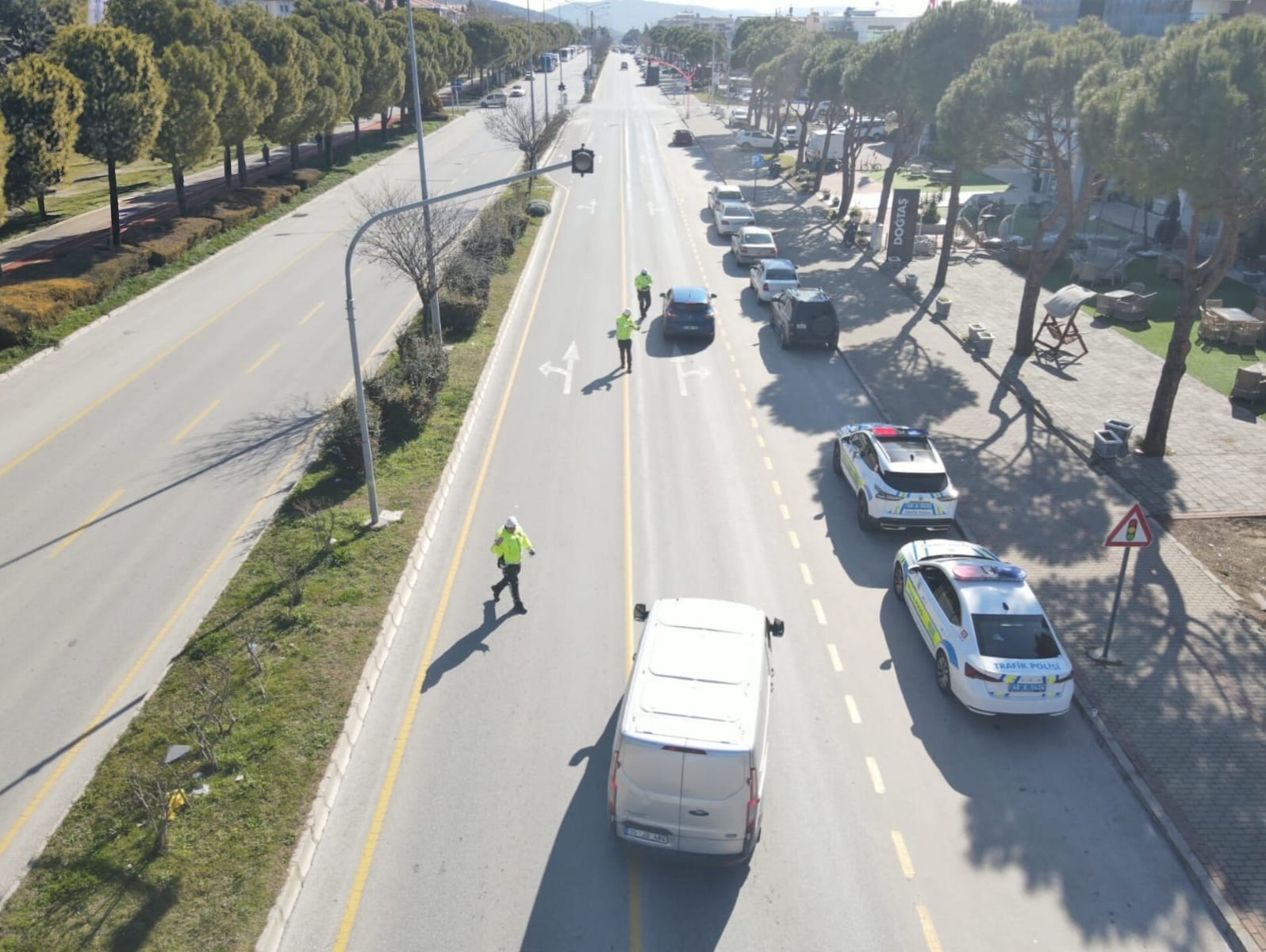 Muğla Trafik Ekiplerinden Drone Ile Etkili Denetim (2)