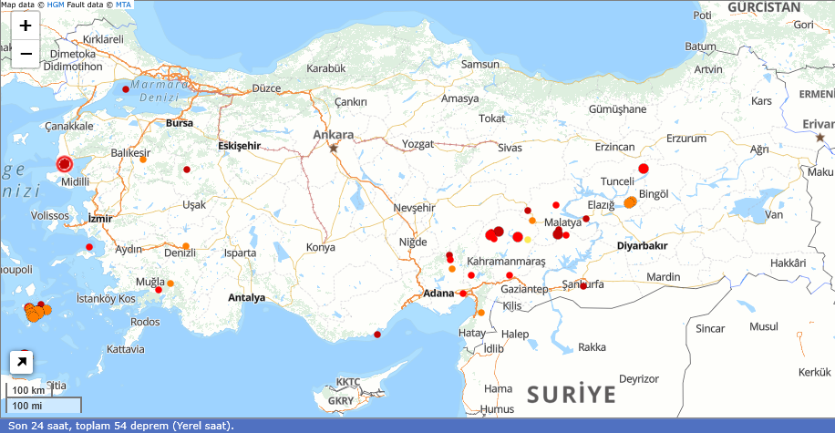 Son Depremler 26 Şubat