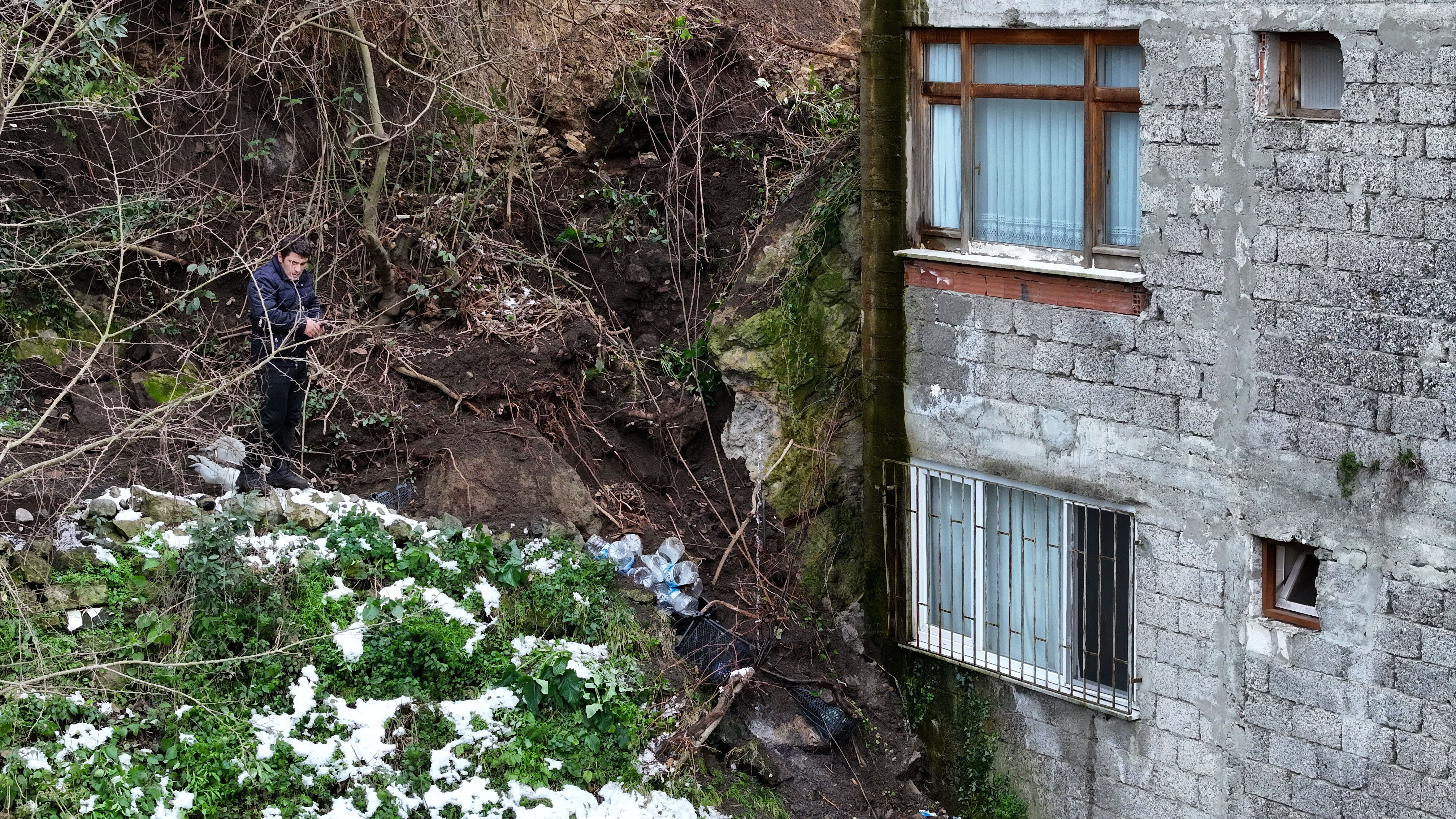 Trabzon'da Heyelan Meydana Geldi1