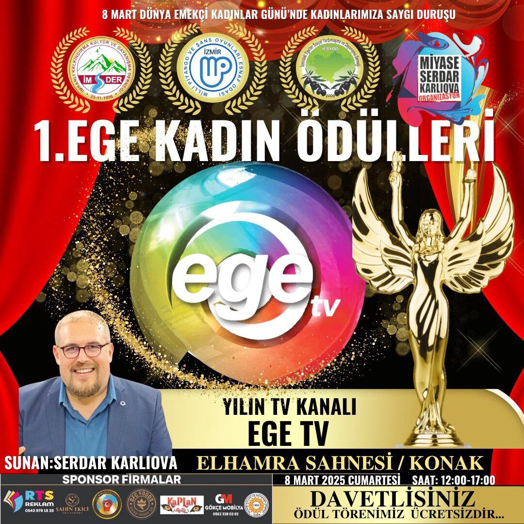 ‘1. Ege Kadın Ödülleri’ Töreni, Yarın Elhamra Sahnesi'nde Yapılacak (2)
