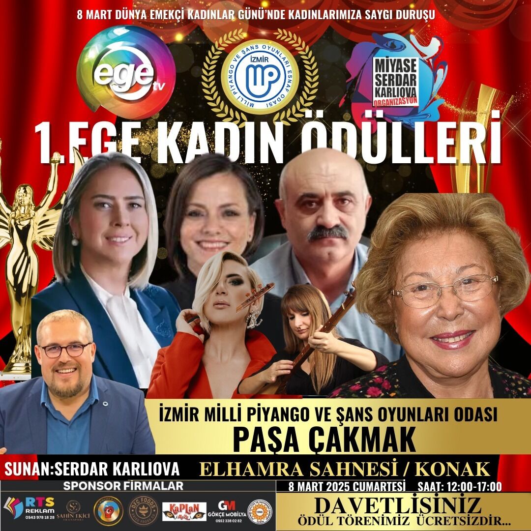 ‘1. Ege Kadın Ödülleri’ Töreni, Yarın Elhamra Sahnesi'nde Yapılacak (3)