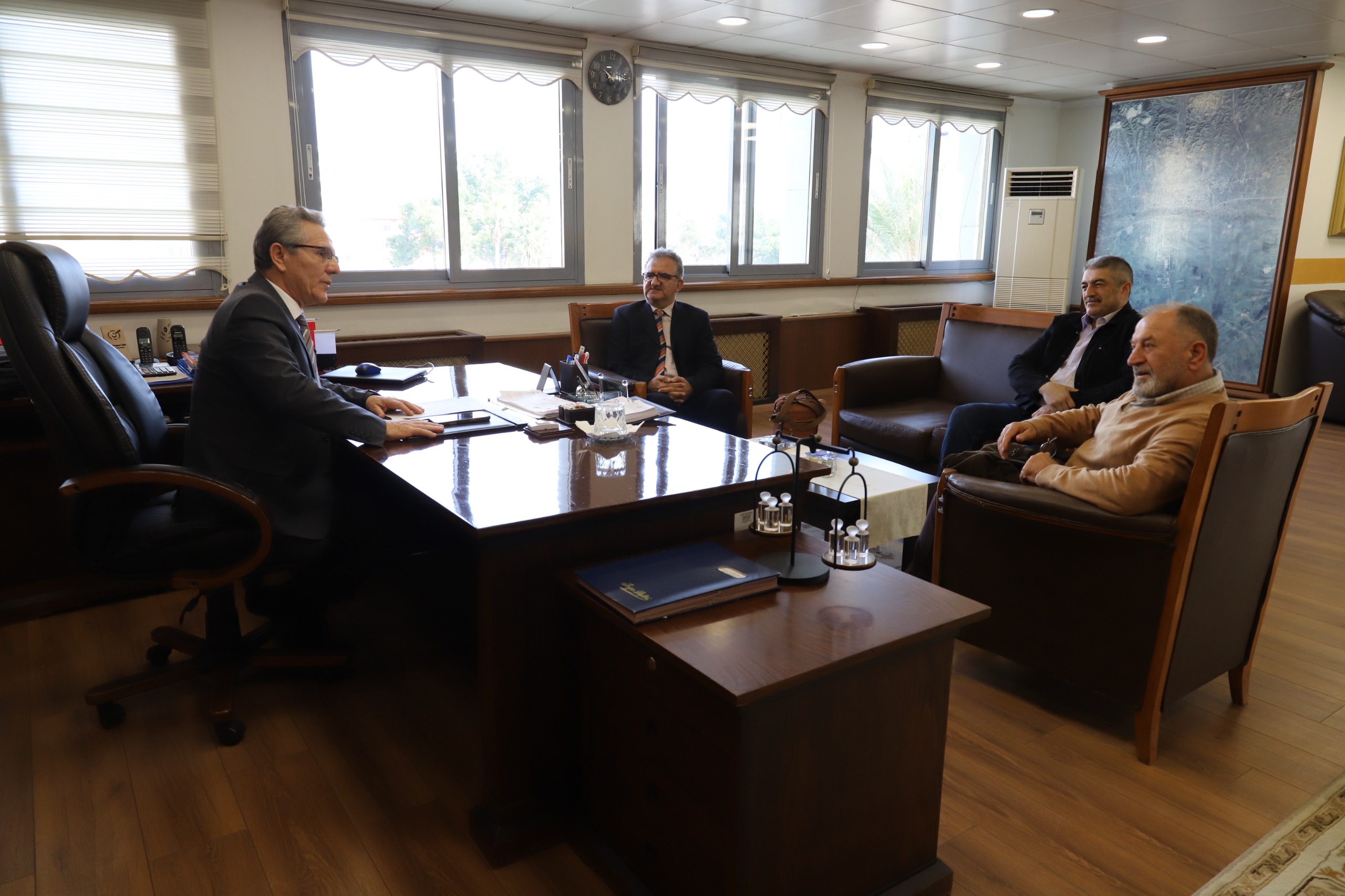 Aydın Tabip Odası, Başkan Tetik'i Makamında Ziyaret Etti