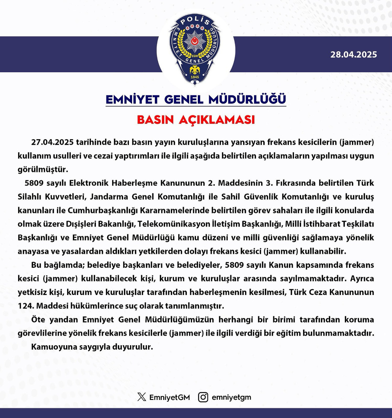 Egm Jammer Iddiası