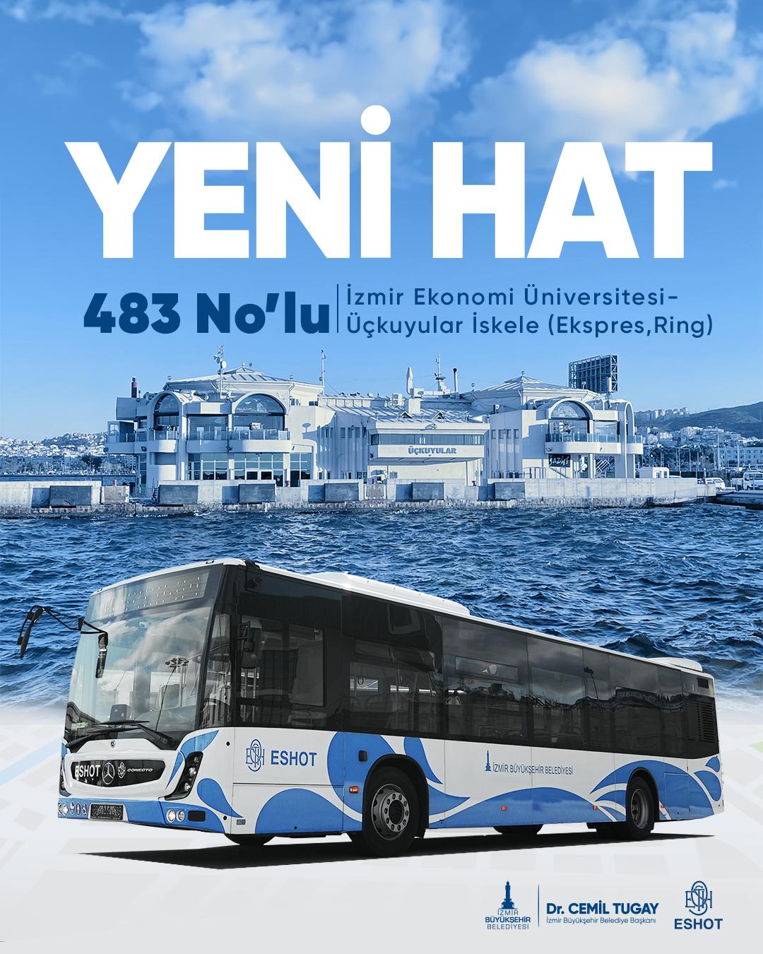 İzmir’de Öğrenci Ulaşımına Yeni Hat 483 Numaralı Ekspres Ring (1)
