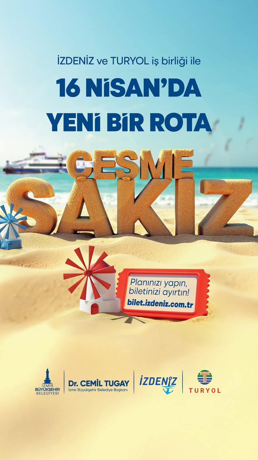 İzmir'den Sakız'a Yaz Boyu Mavi Yolculuk1 Seferler Başlıyor!