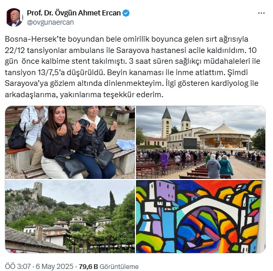 Deprem Uzmanı Ahmet Ercan'dan Üzen Haber! Beyin Kanaması Geçirdi