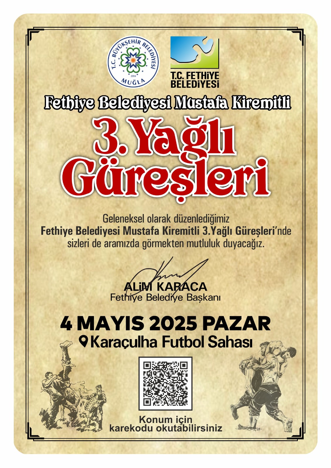 Fethiye’de 3. Mustafa Kiremitli Yağlı Güreşleri Başlıyor (1)
