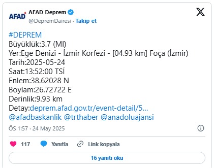 Izmir Foça Deprem