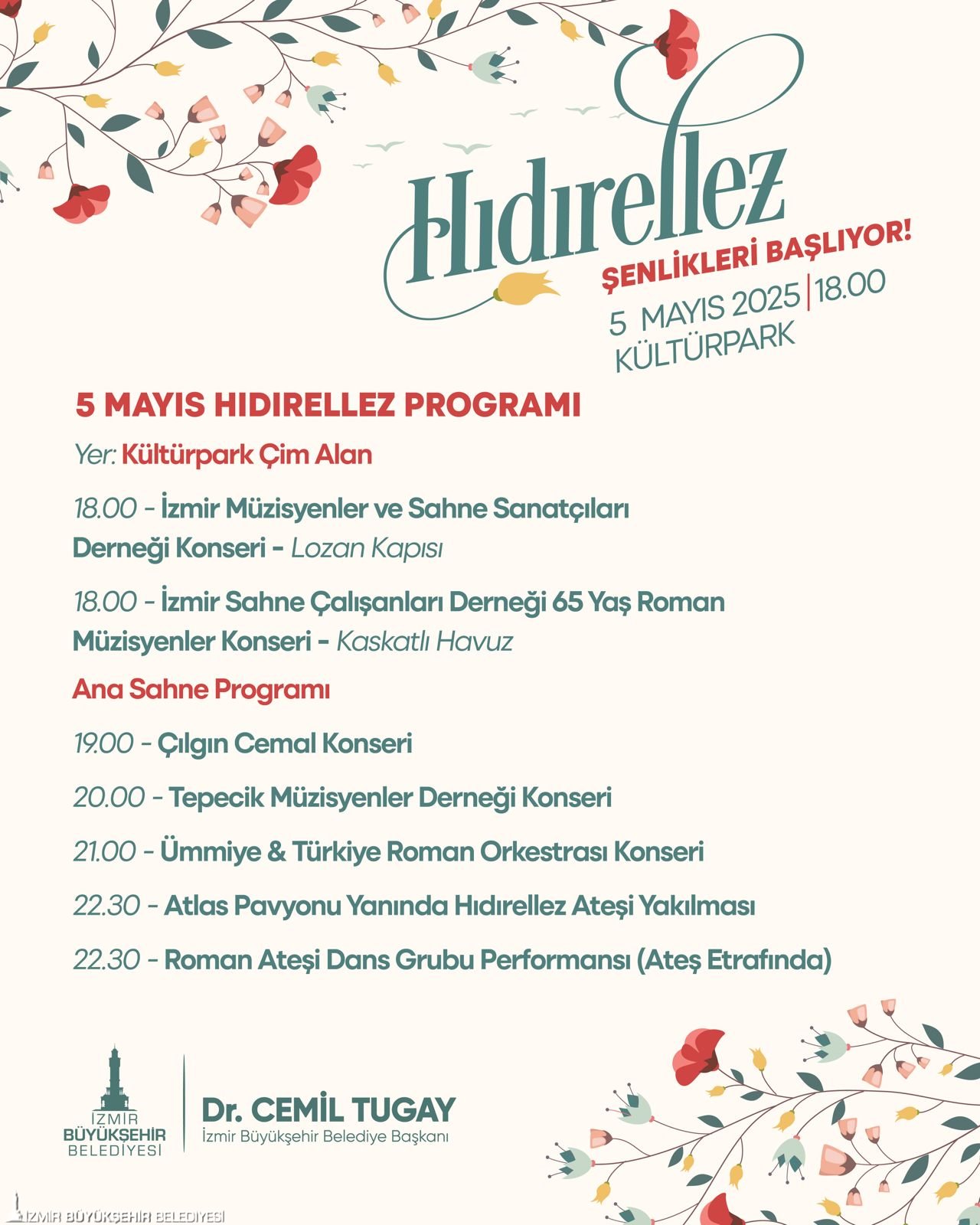 İzmir’in Hıdırellez Ateşi Kültürpark’ta Yakılacak!