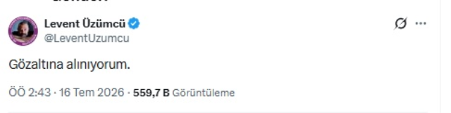 Levent Uzumcu Gozaltina Alindi 20056648 8848 1 M