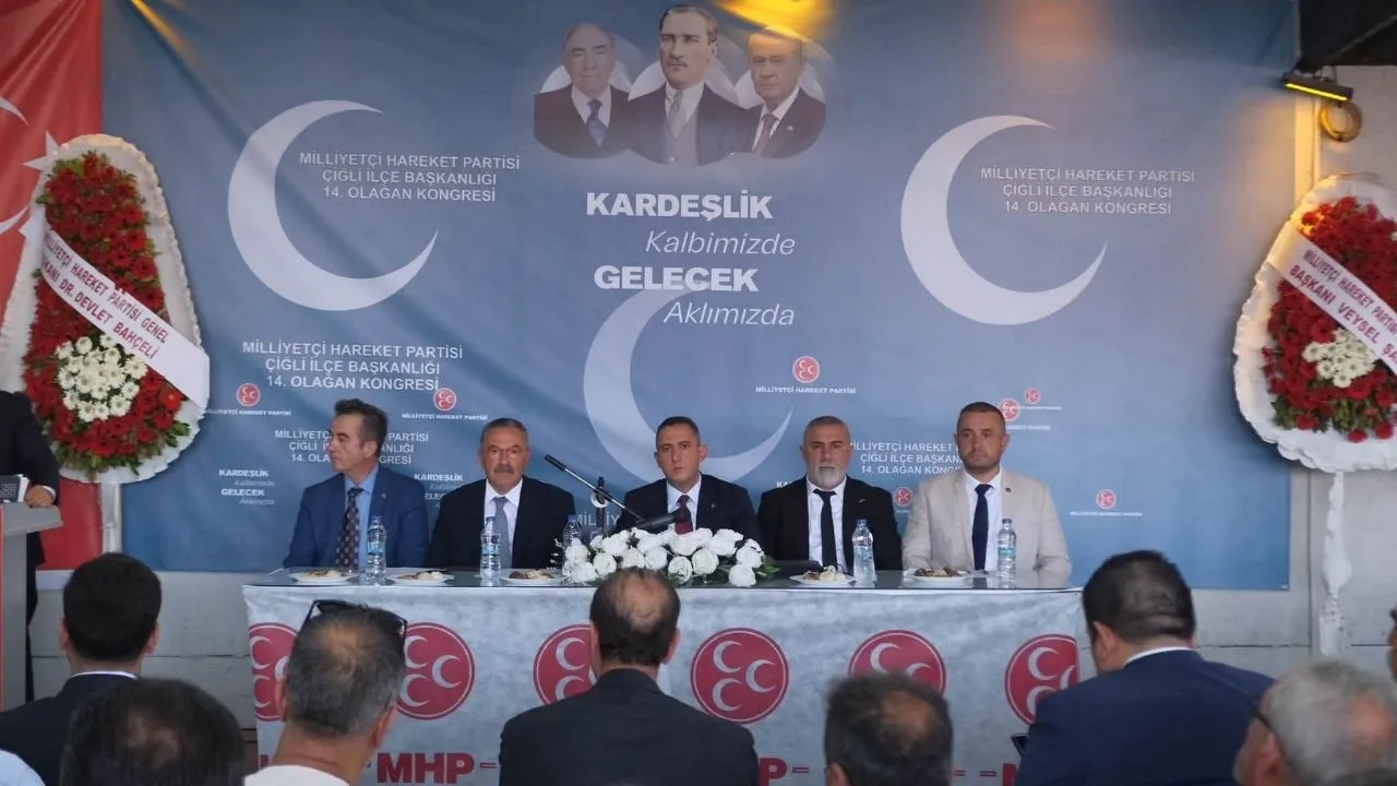 Mhp Cigli Orhan Yilmazla Devam Kongreye Osmanagaoglu Ve Sahin De Katildi 2