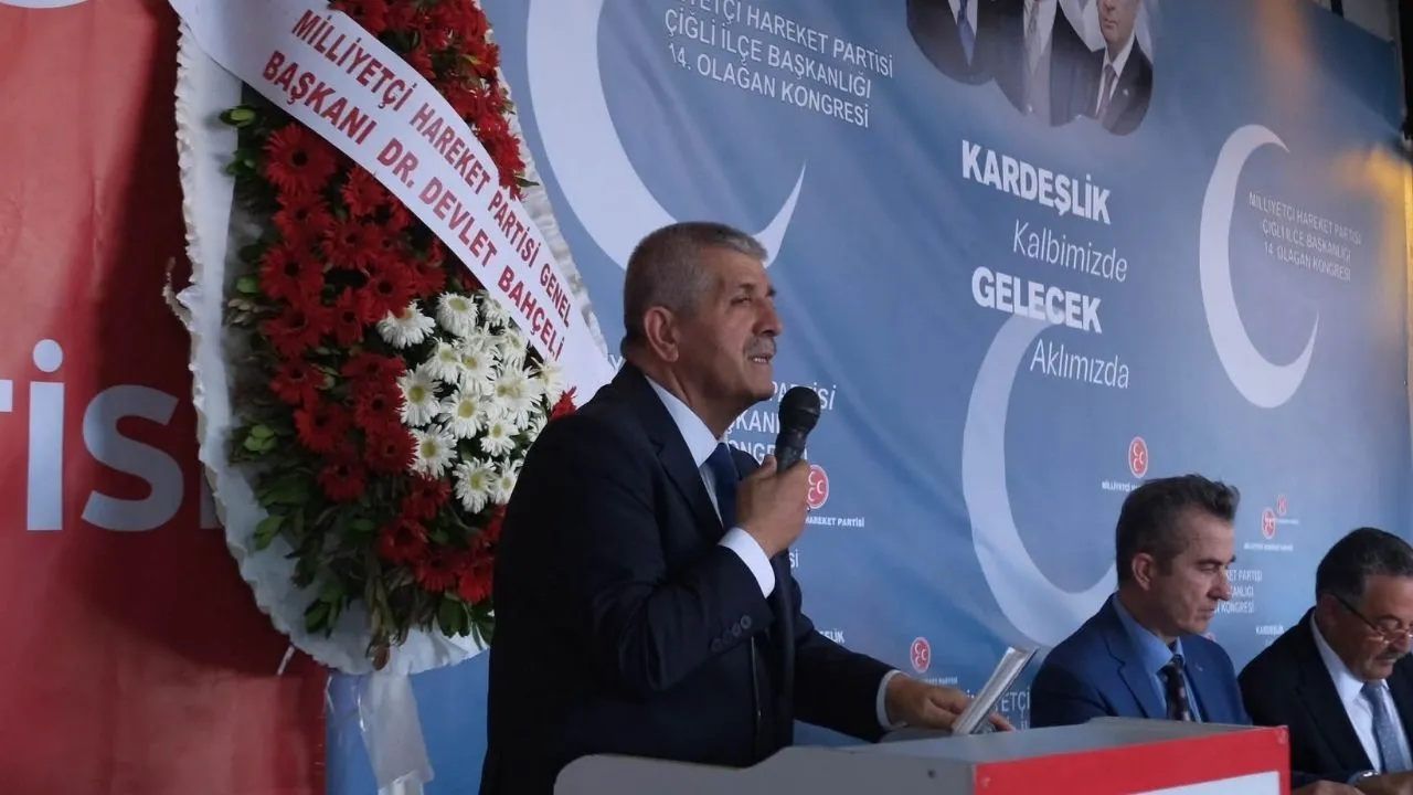 Mhp Cigli Orhan Yilmazla Devam Kongreye Osmanagaoglu Ve Sahin De Katildi 4