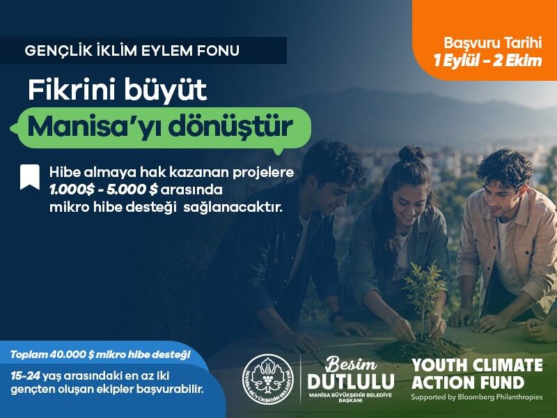 Manisa’ya gençlerden iklim eylemi için 50 bin dolar