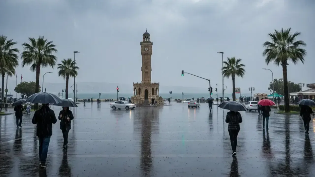 İzmir’de sağanak yağış bekleniyor, 13 ilçe için uyarı