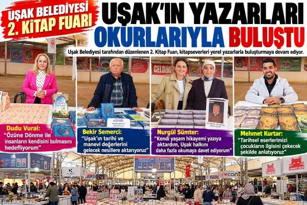 Uşak Kitap Fuarı yerel yazarları okurlarla buluşturuyor