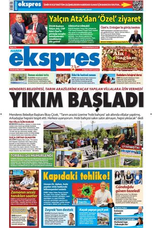 Haber Ekspres Gazetesi - Son dakika haberler-İzmir haberleri - 24.08.2024 Manşeti