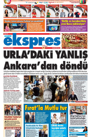 Haber Ekspres Gazetesi - Son dakika haberler-İzmir haberleri - 20.09.2024 Manşeti