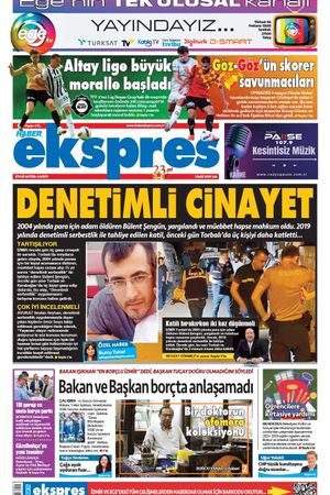 Haber Ekspres Gazetesi - Son dakika haberler-İzmir haberleri - 03.09.2024 Manşeti