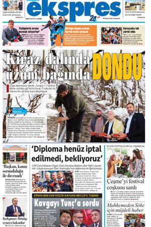 İzmir Haber Ekspres Gazetesi - 19 Nisan 2025 Cumartesi manşeti