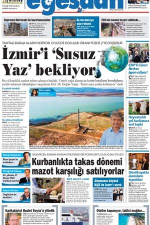 İzmir Ege Saati Gazetesi - 28 Mayıs 2025  Çarşamba manşeti